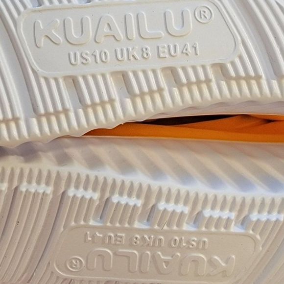 Kailua Recovery Sandals Mens 10 Yellow Marigold Cushioned Slides Athlete NWT - Picture 7 of 10